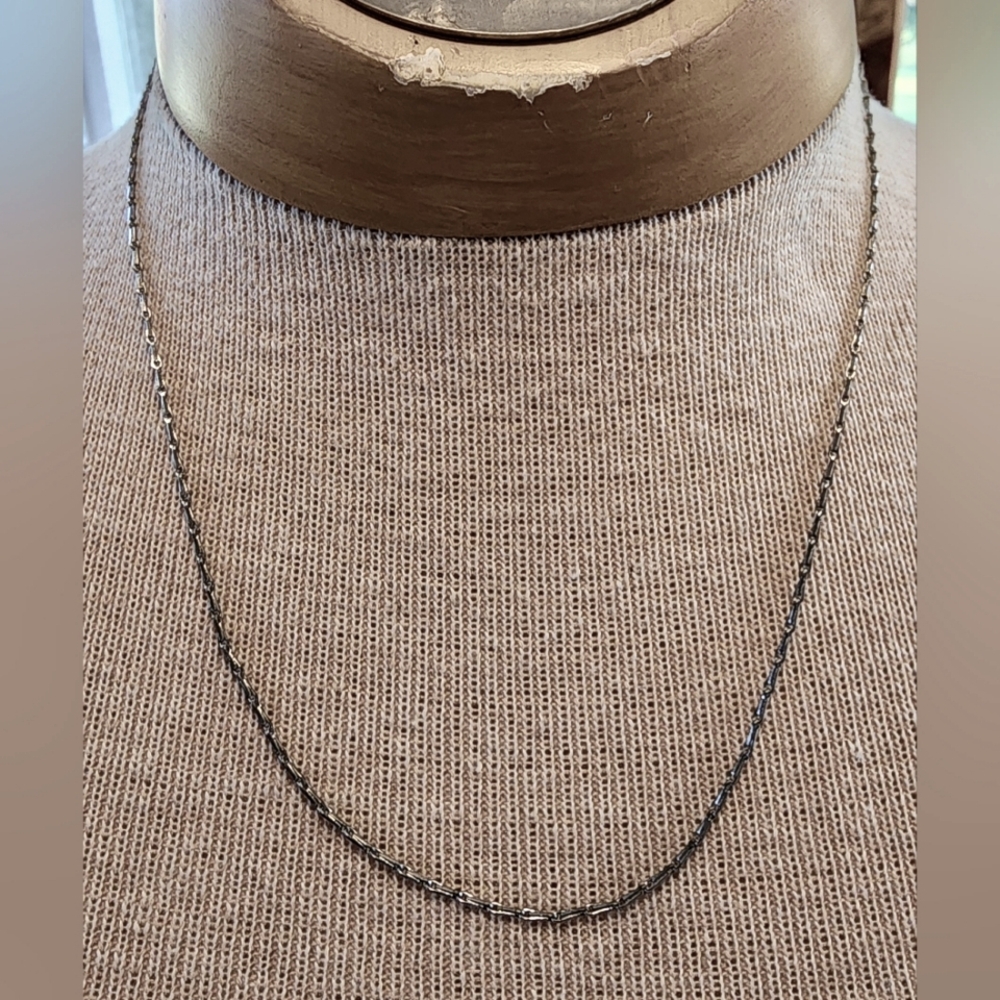 Emmons silver chain necklace Vintage 19"
